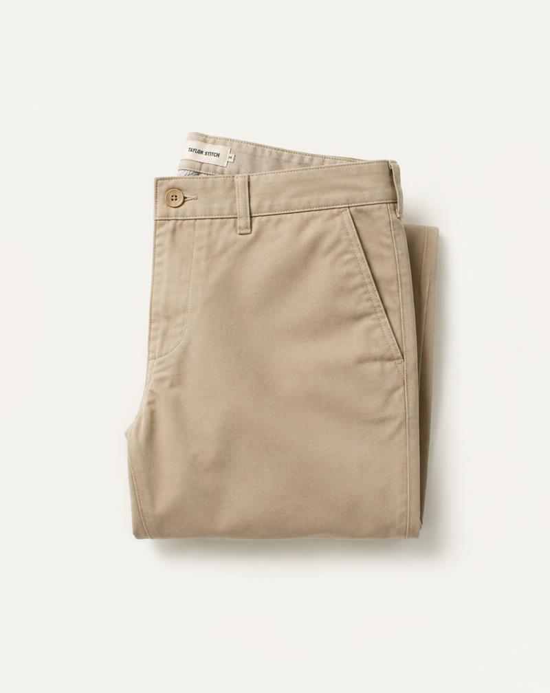 Tailored Stretch Chino in Sand