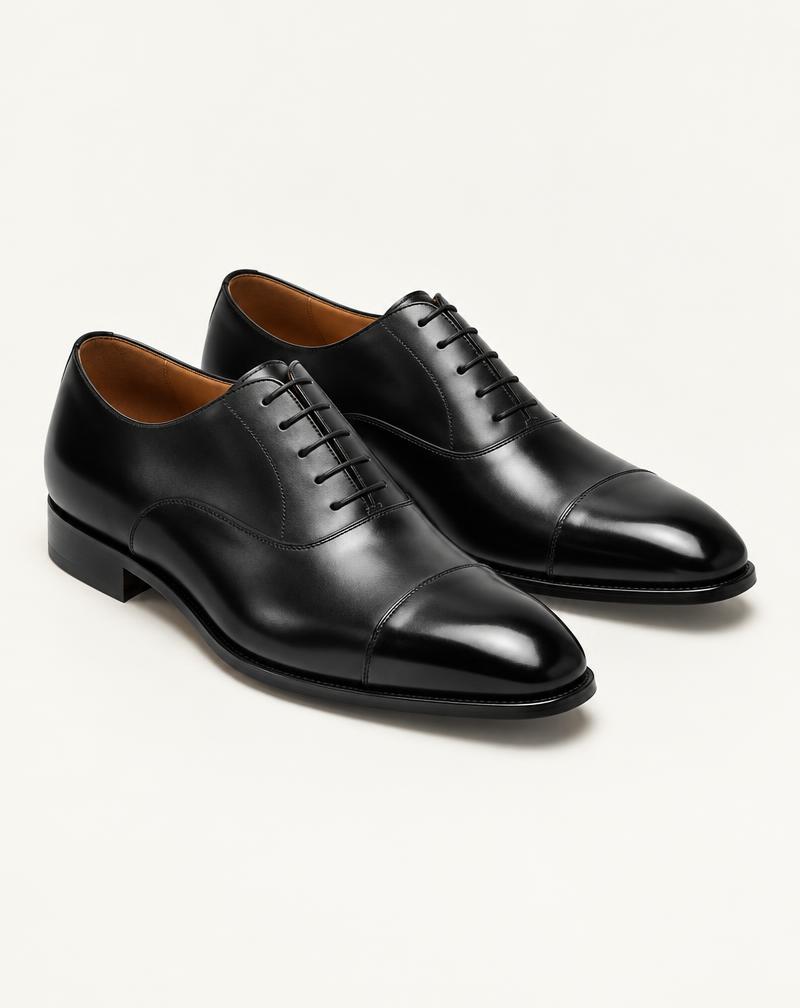 Cap-Toe Oxford in Black